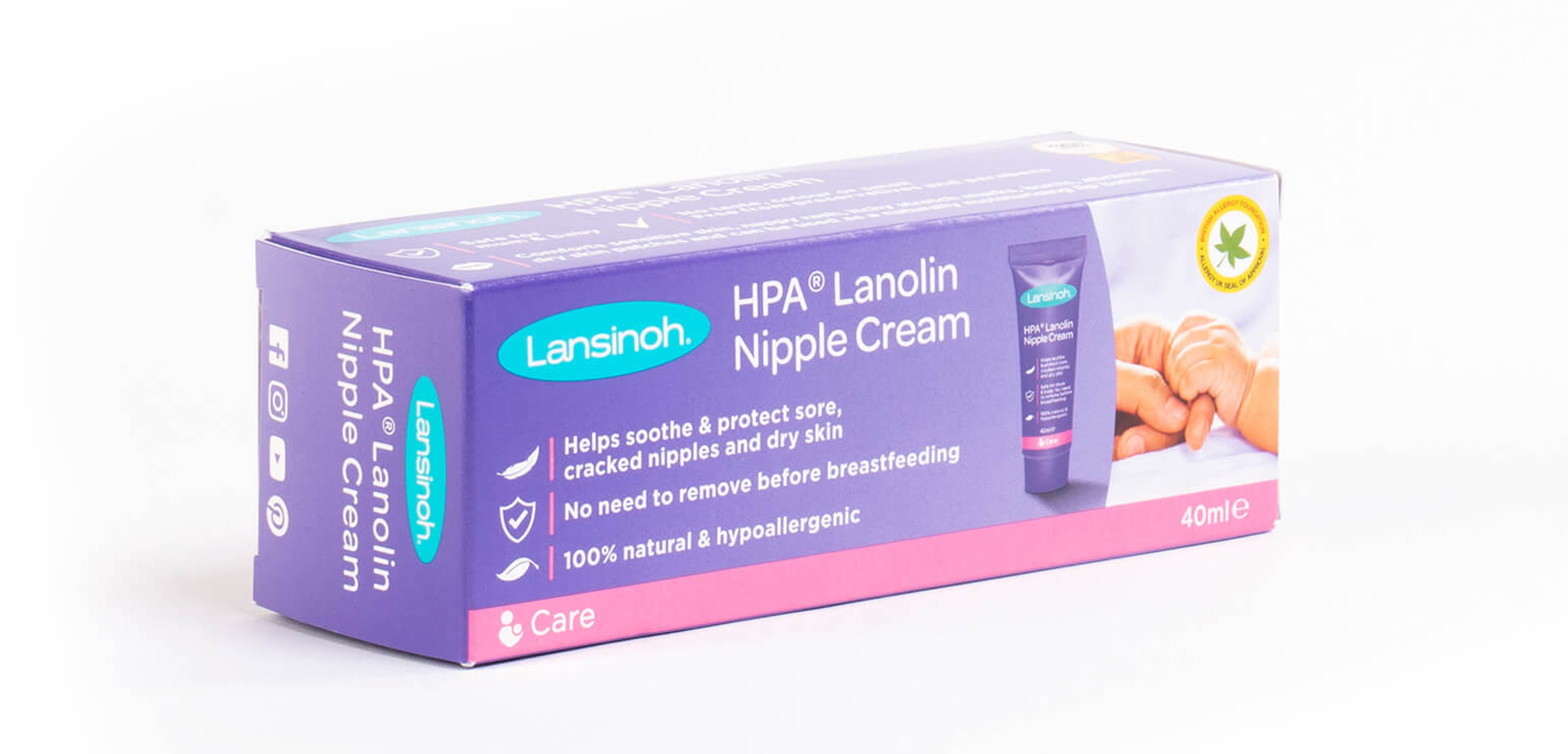 Lansinoh HPA Lanolin Nipple Cream for Sore & Cracked Nipples
