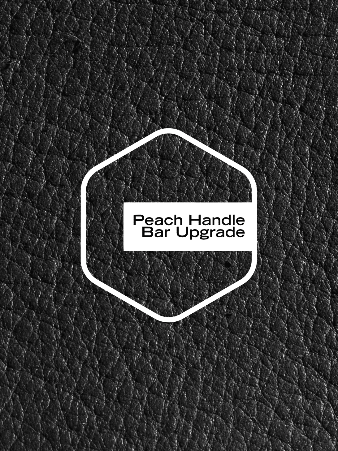Peach Leatherette Upgrade - Black/Black