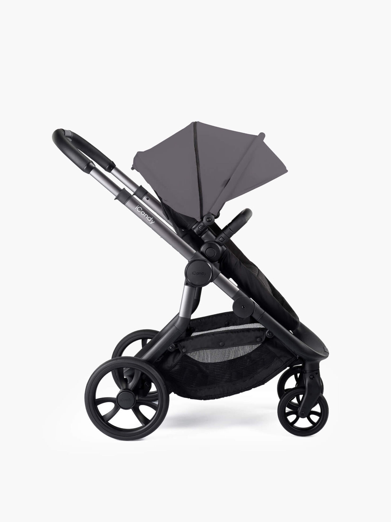 Orange Pushchair and Carrycot Charcoal