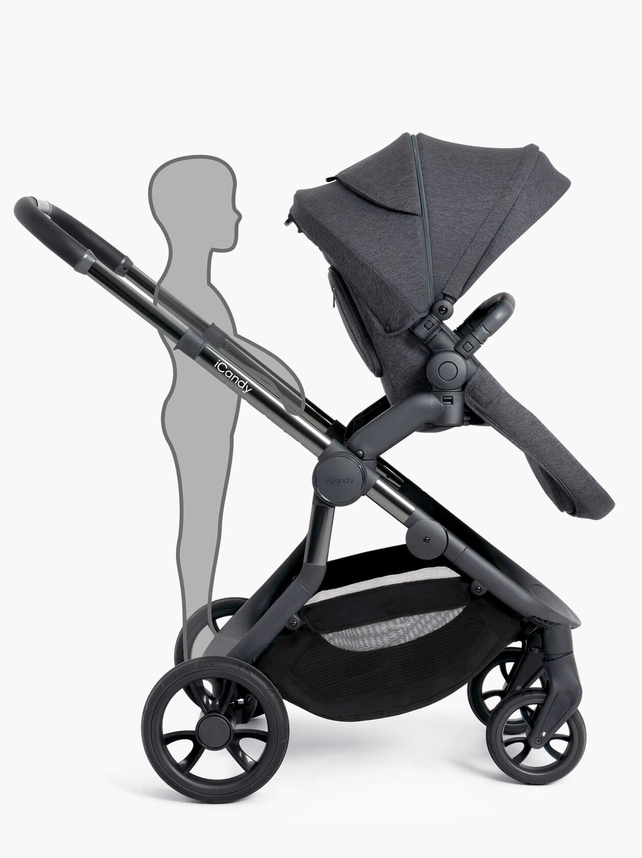 Orange Pushchair and Carrycot
