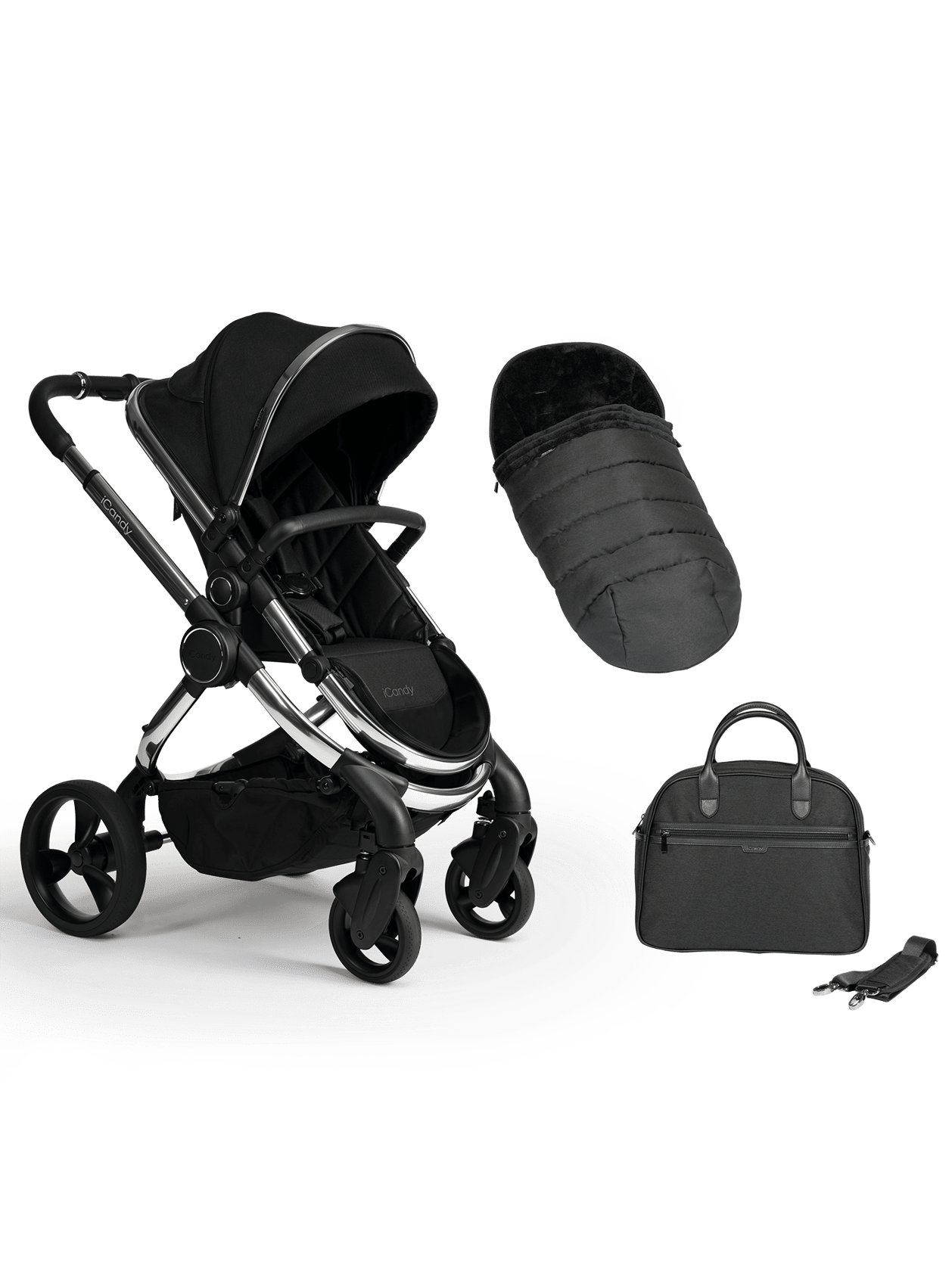 Peach Pushchair and Carrycot With Bag & Duo Pod